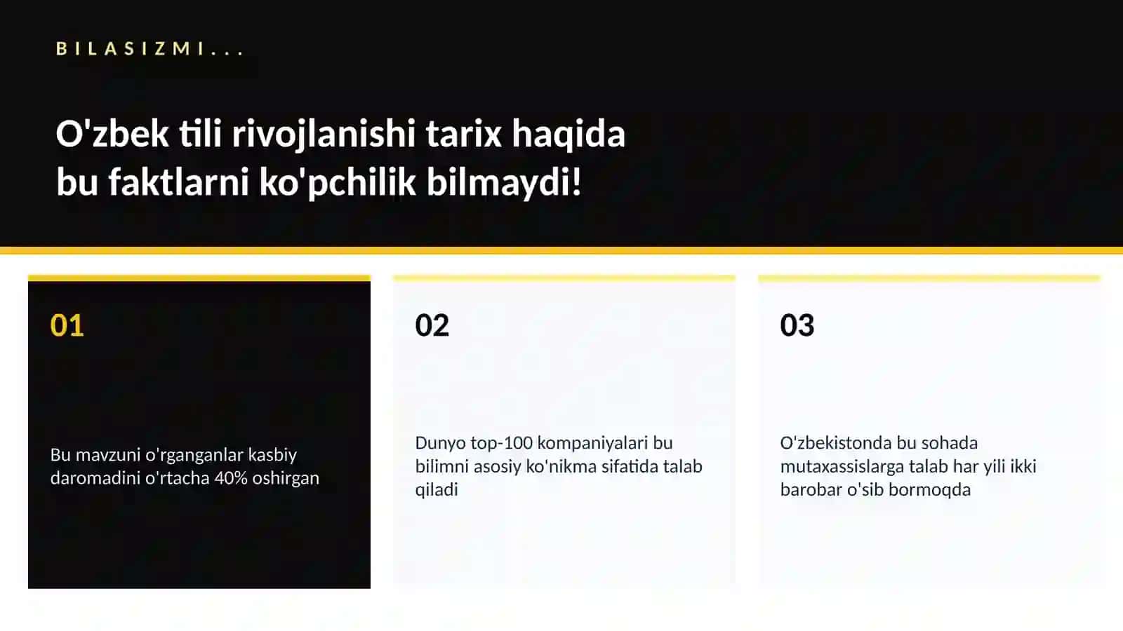 O'zbek tili rivojlanishi tarix 2