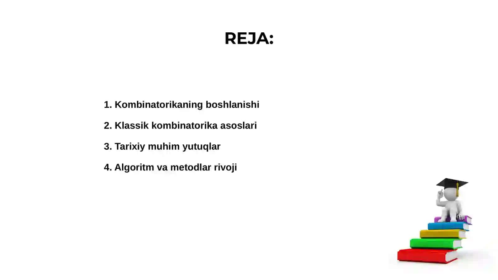 Kombinatorika fani rivojlanish tarixi 2