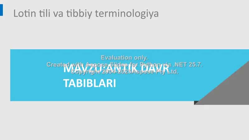 Antik davr tabiblari 2