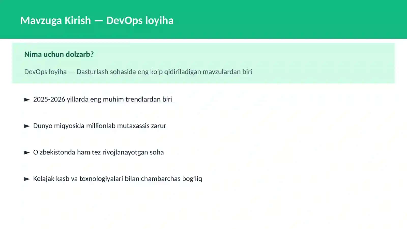DevOps loyiha 2