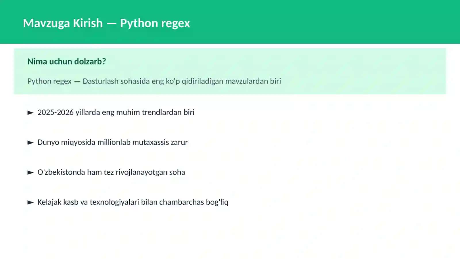 PYTHON DASTURLASH 2