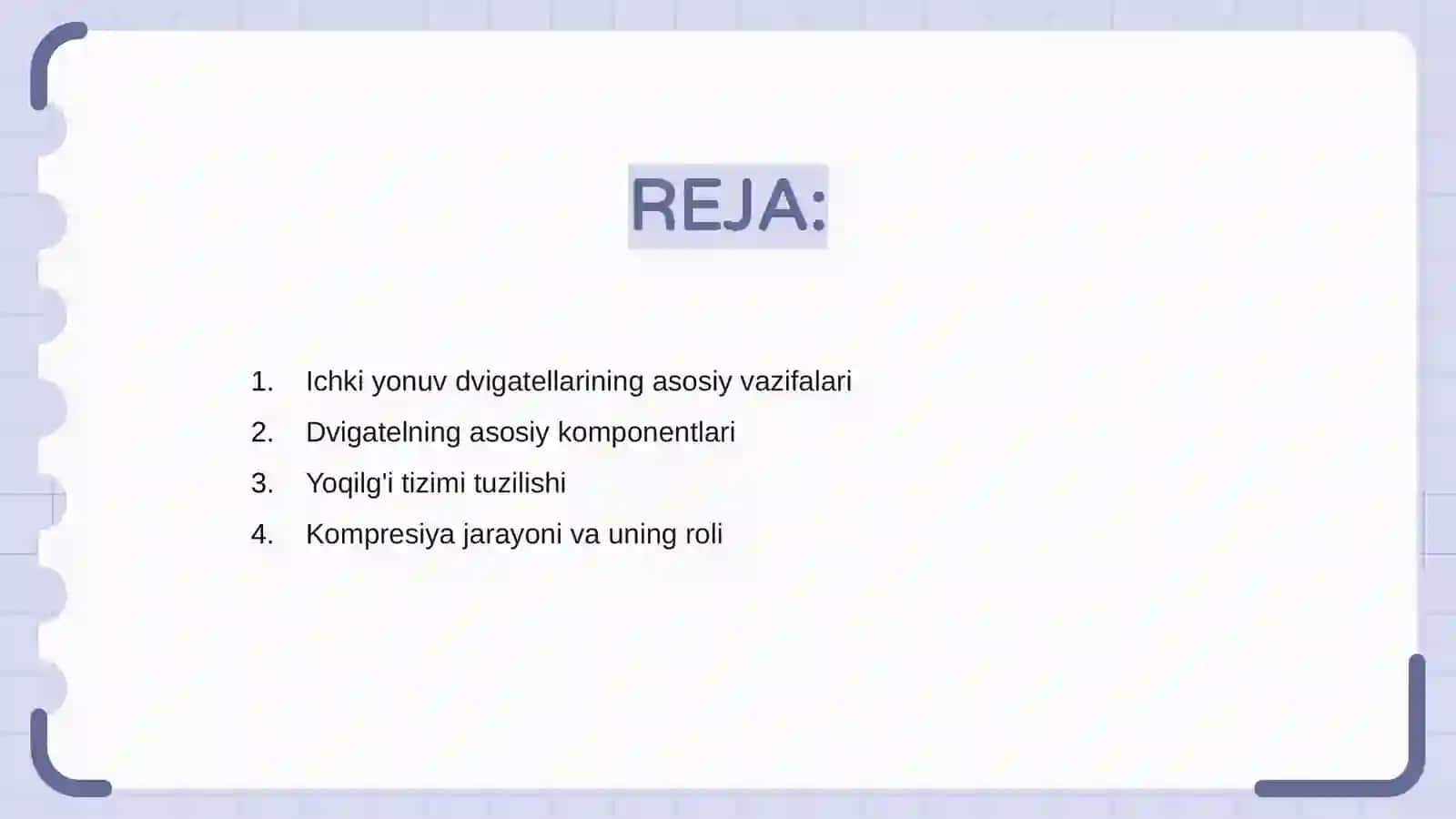Ichki yonuv dvigatellari tuzilishi 2