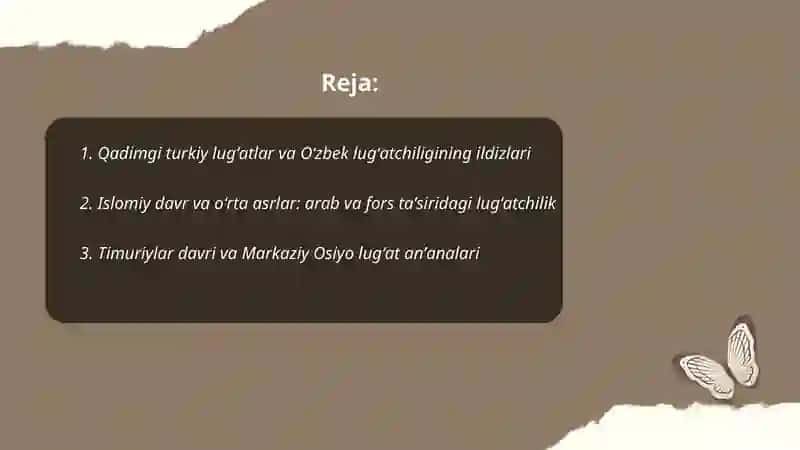 Oʻzbek lugʻatchiligi tarixi 2