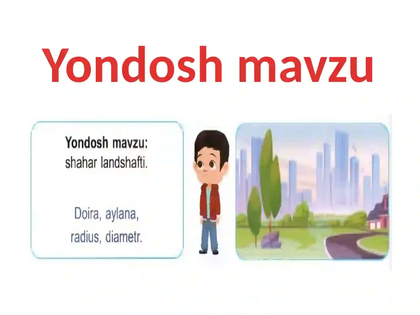Doira va aylana. 3-sinf matematika dars ishlanma 2