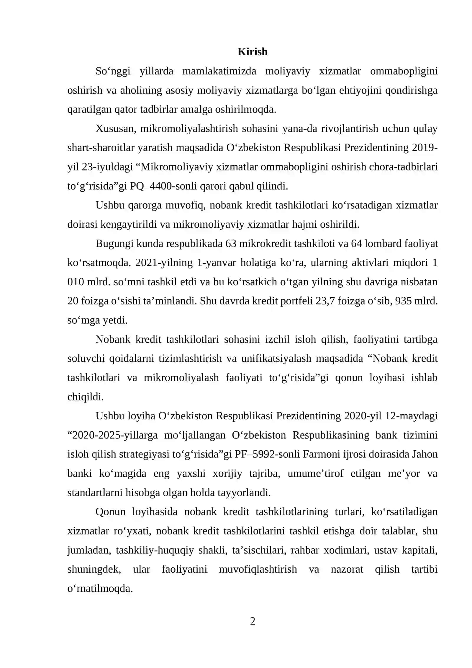 Nobank kredit tashkilotlari 2
