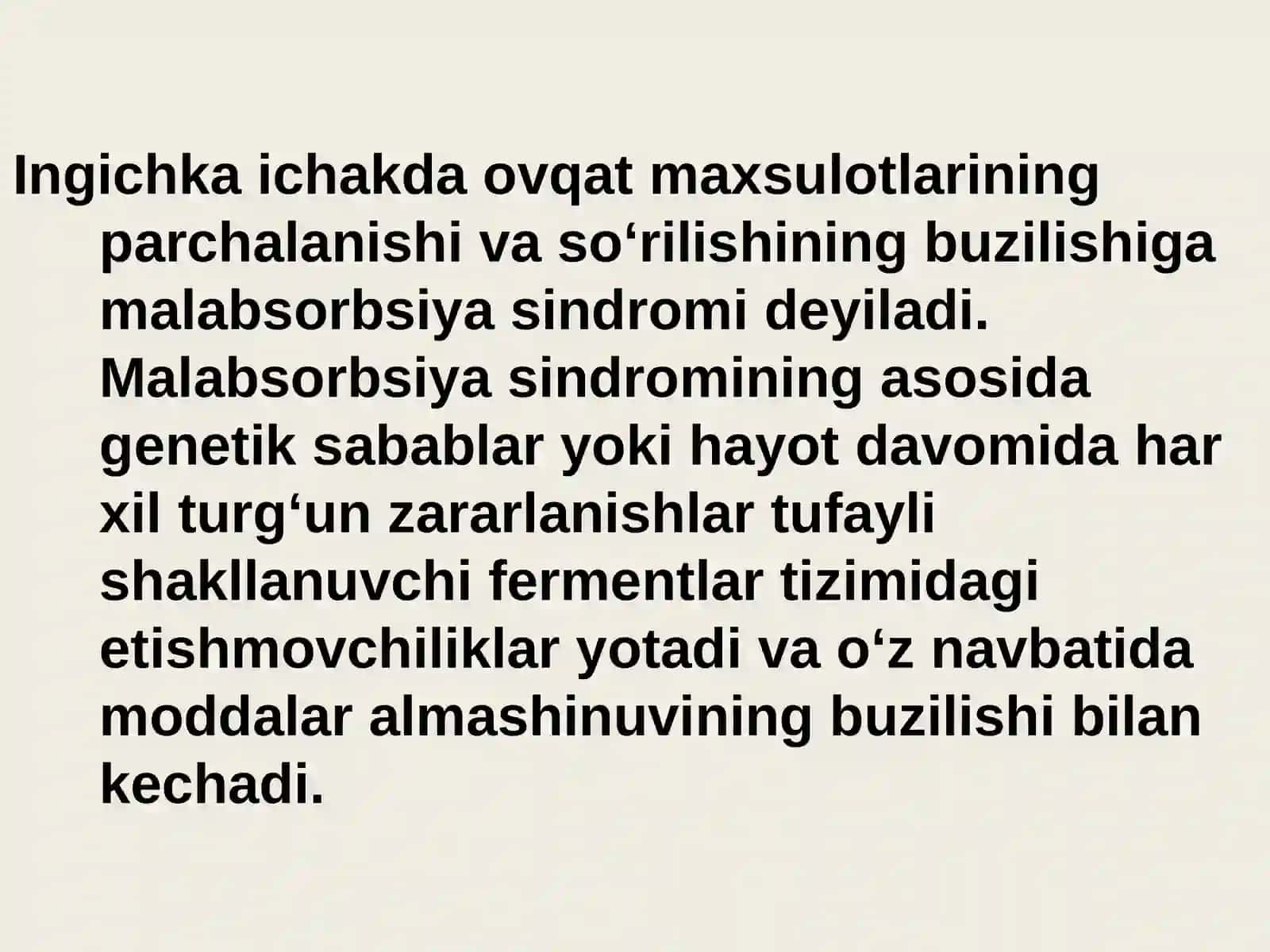 Malabsorbsiya sindromi 2