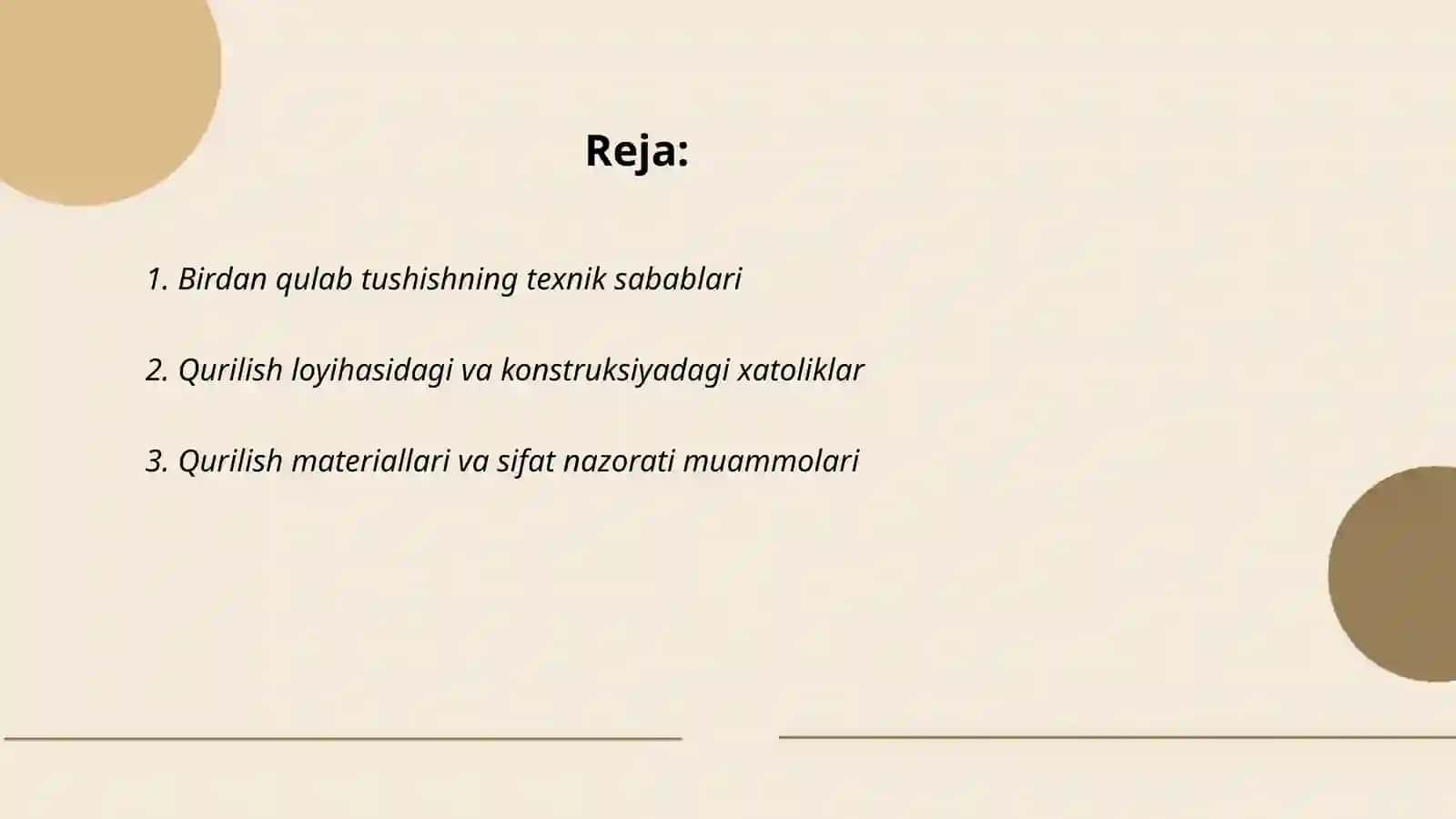 Bino va ishoatlarning birdan qulab tushishi bilan bogliq avariyalar 2