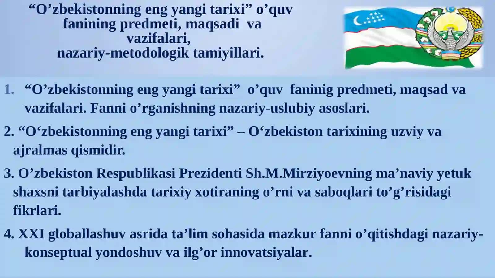 Oʻzbekiston yangi tarixi 2