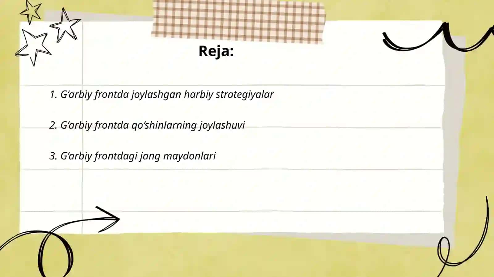 G‘arbiy frontda Joylashgan Harbiy Strategiyalar 2