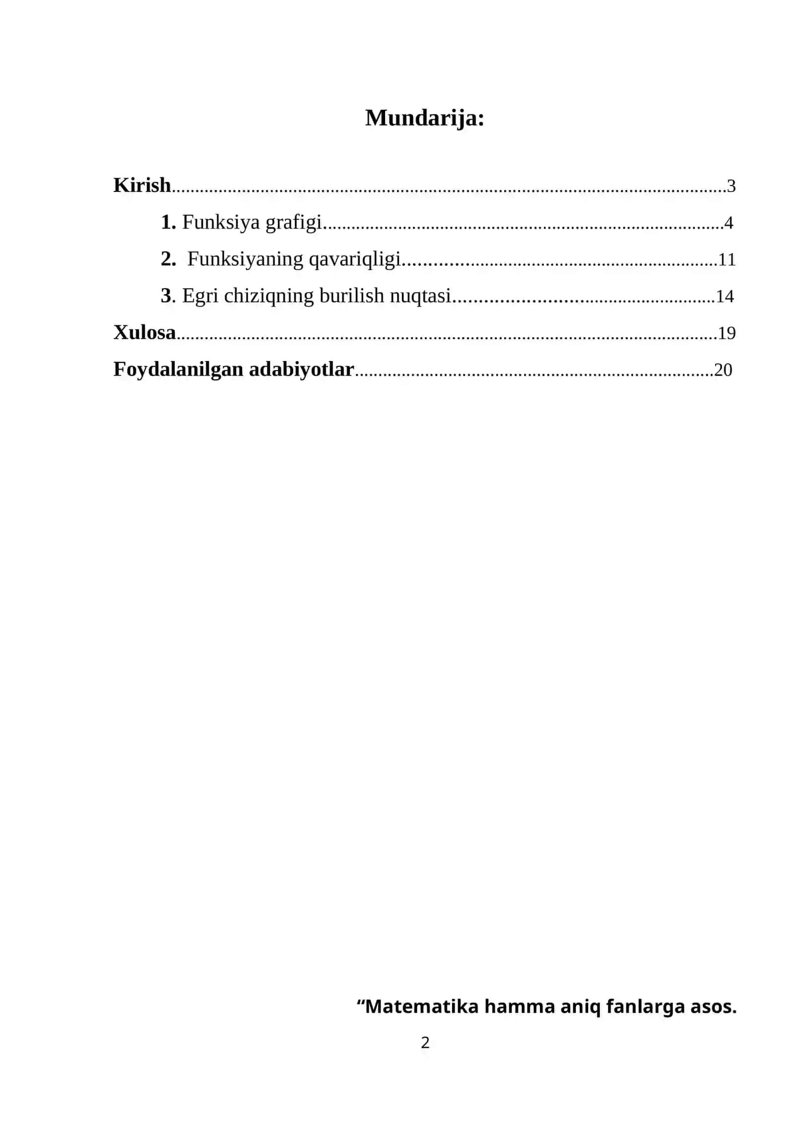 MAKTABDA MATEMATIK ANALIZ ELEMENTLARI 2