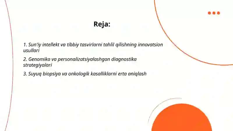 Innovatsion tibbiyotda diagnostika usullari va ularning ahamiyati 2
