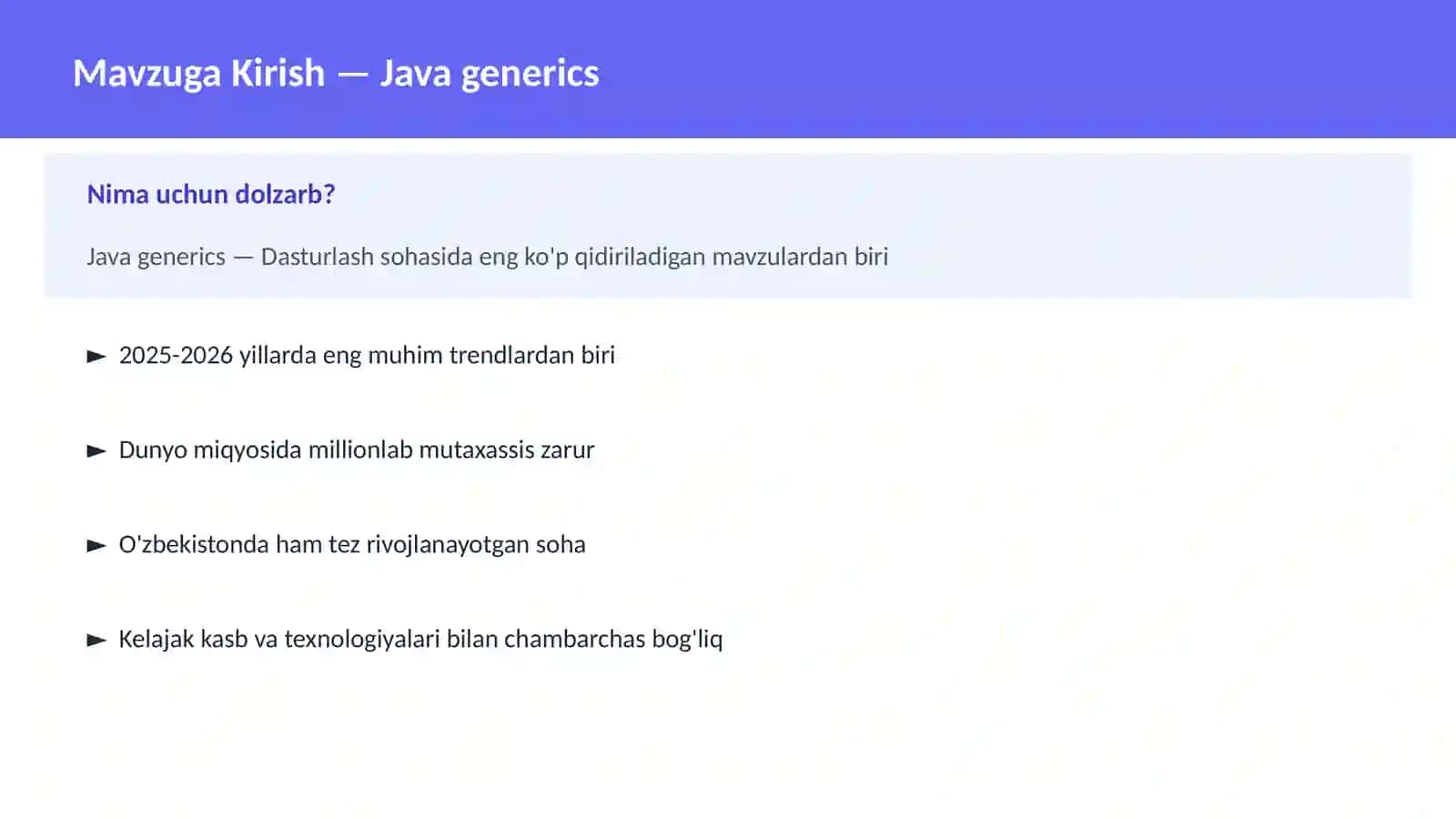 Java generics 2