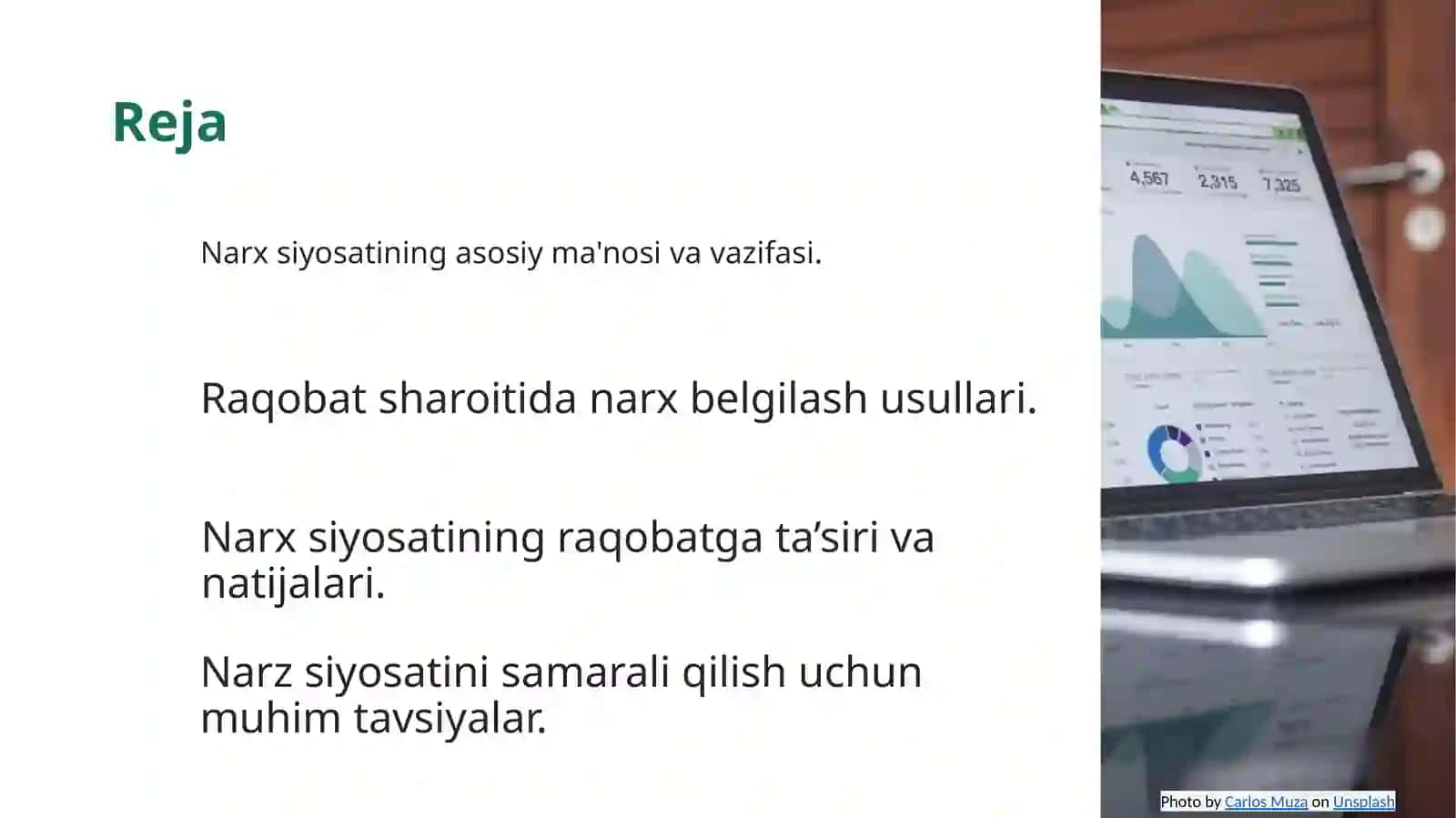 Raqobat sharoitida narx siyosati 2
