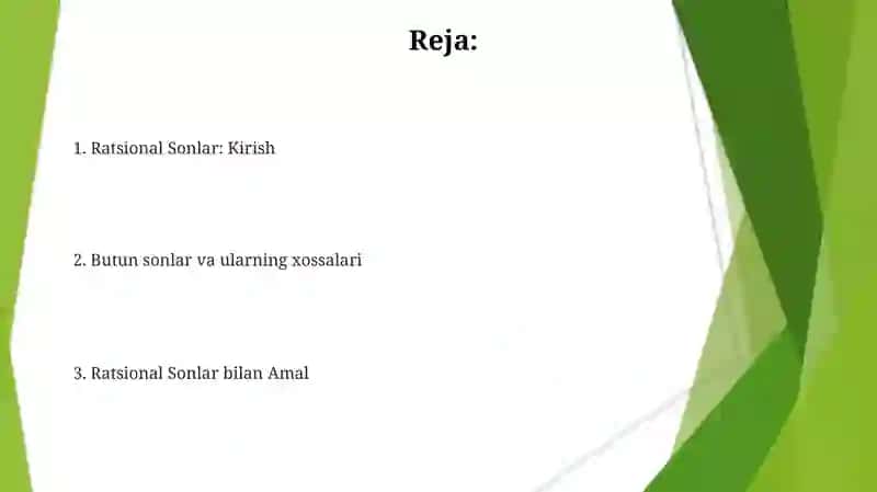 Ratsional sonlar 2