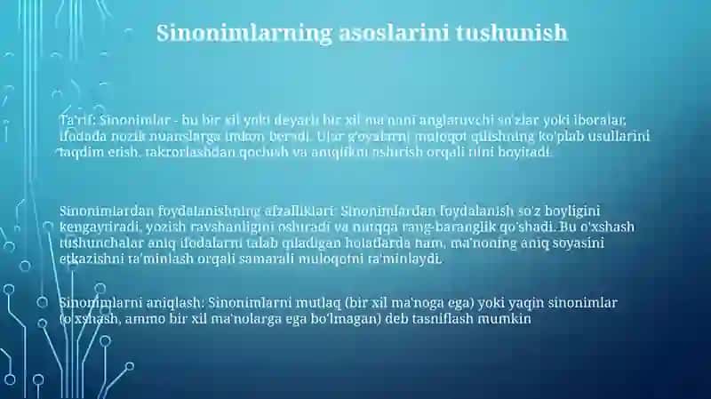 Sinonimlar 2