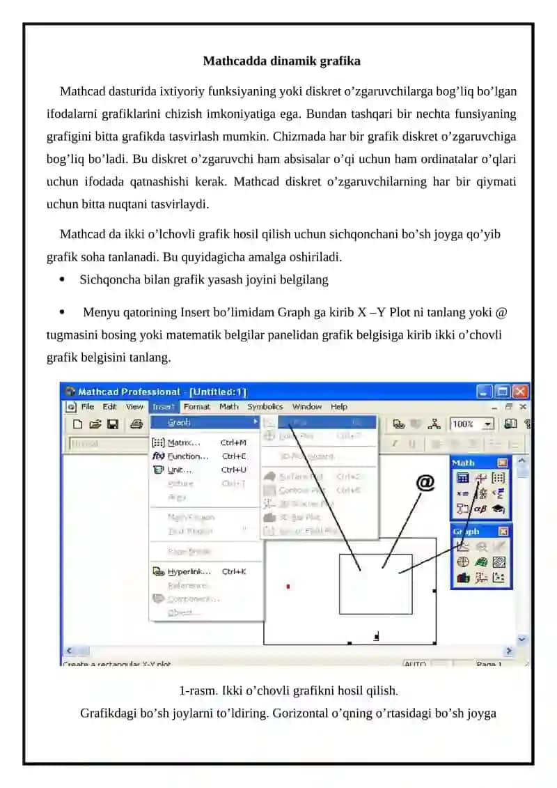 Mathcadda dinamik grafika 2