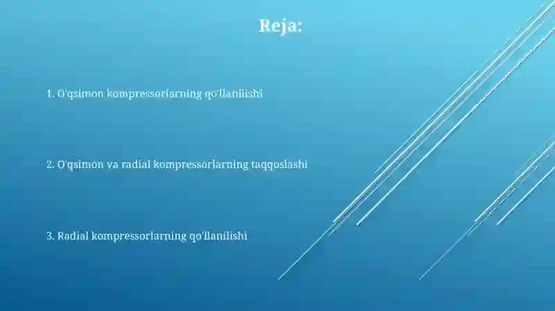 Aksiyal va radial kompressorlar 2