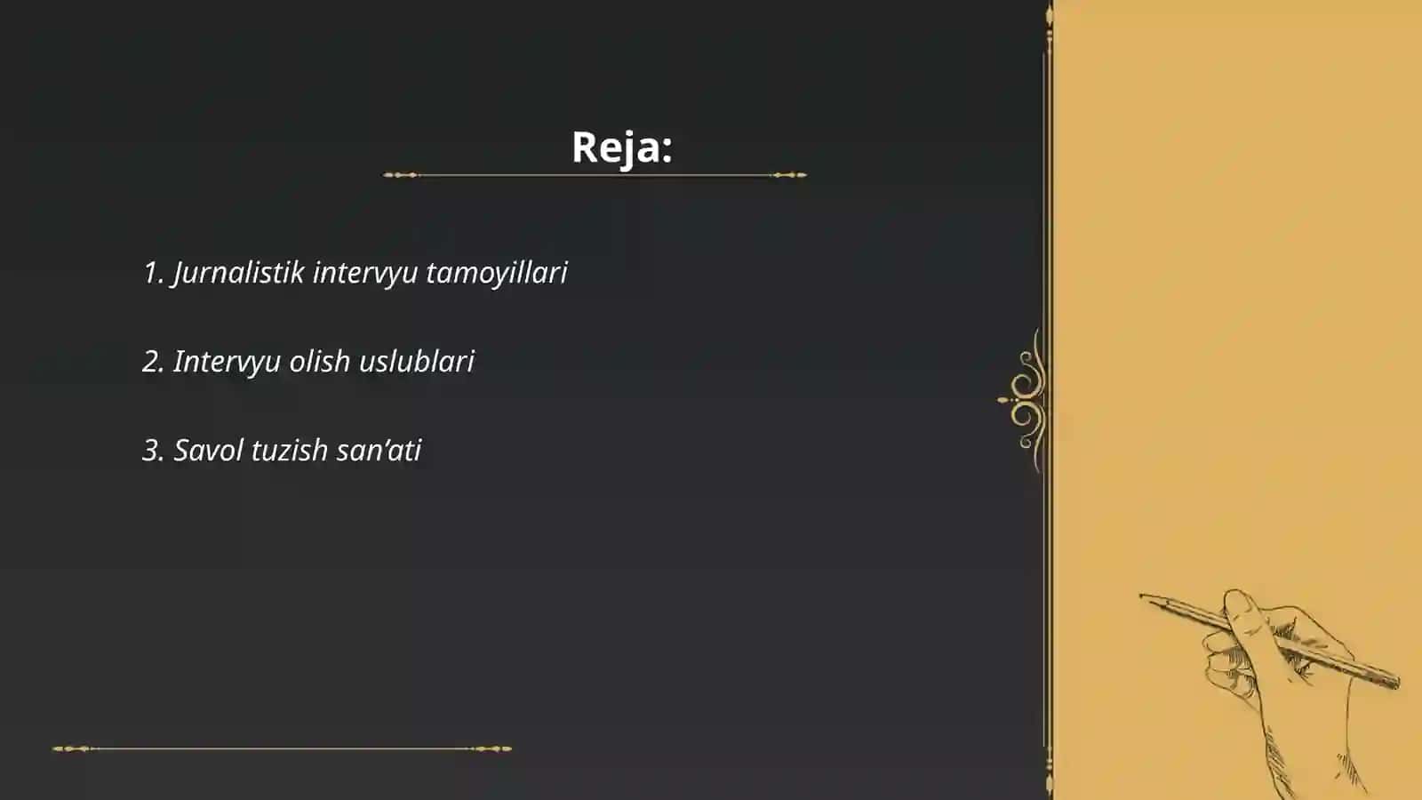 Jurnalistik intervyu 2