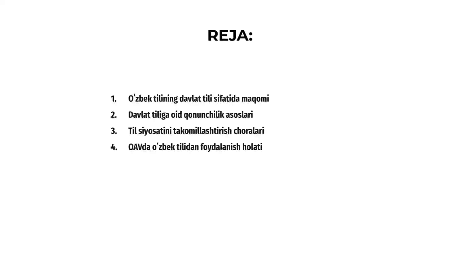 O'zbek tilining davlat tili sifatida nufuzi 2