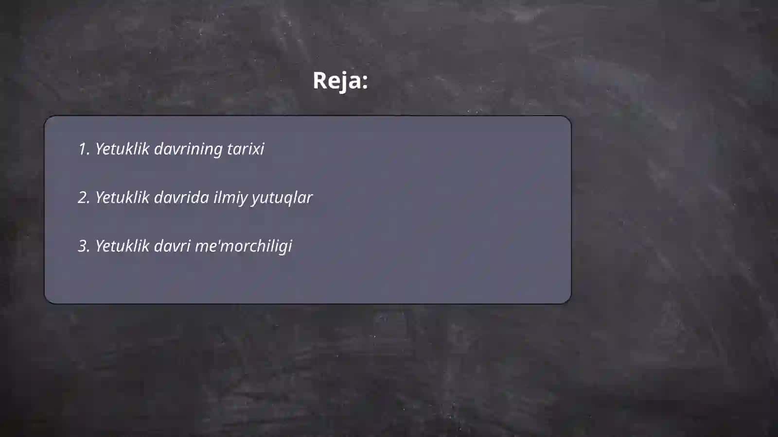 Yetuklik davri 2