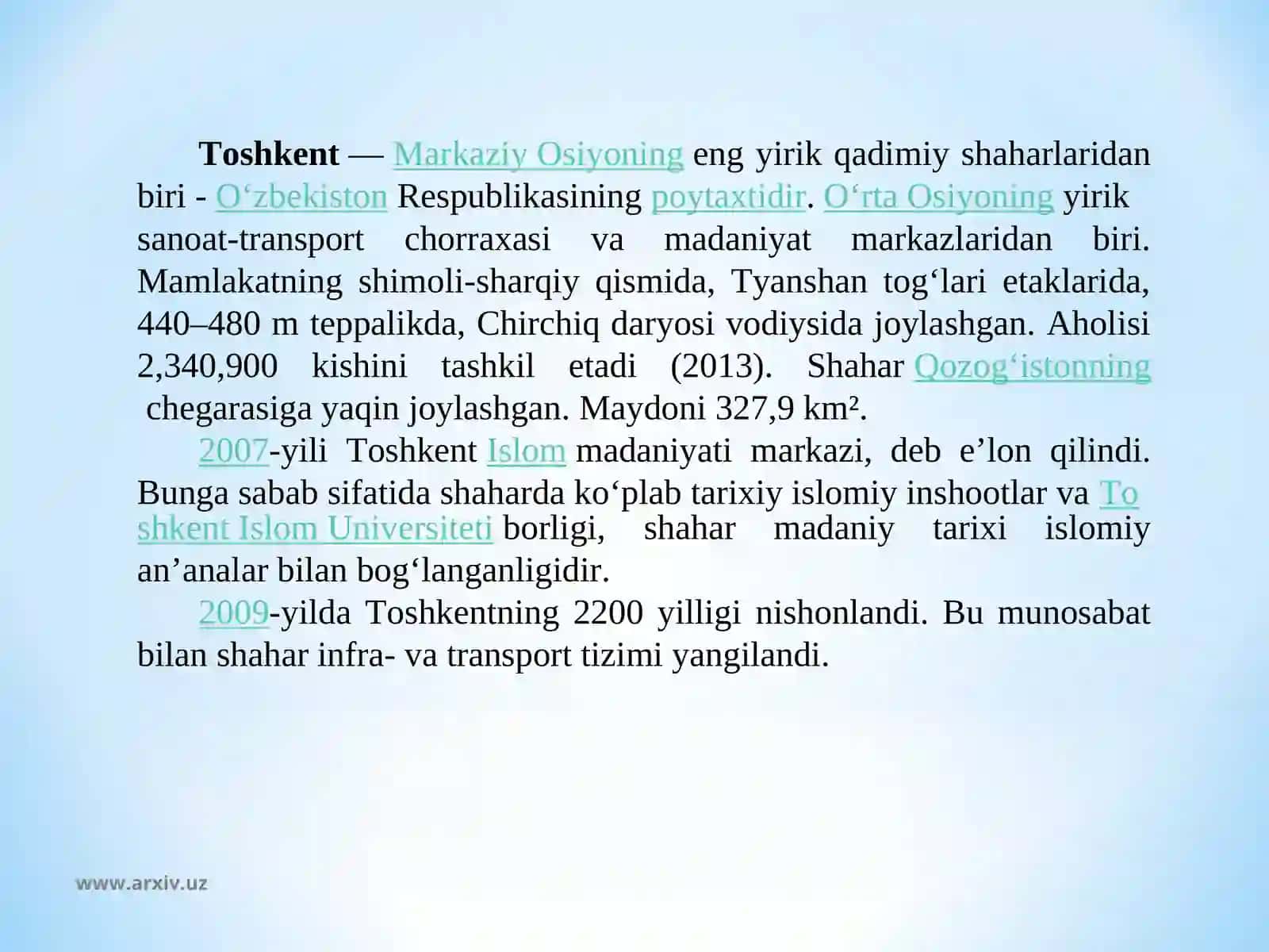 Toshkent 2