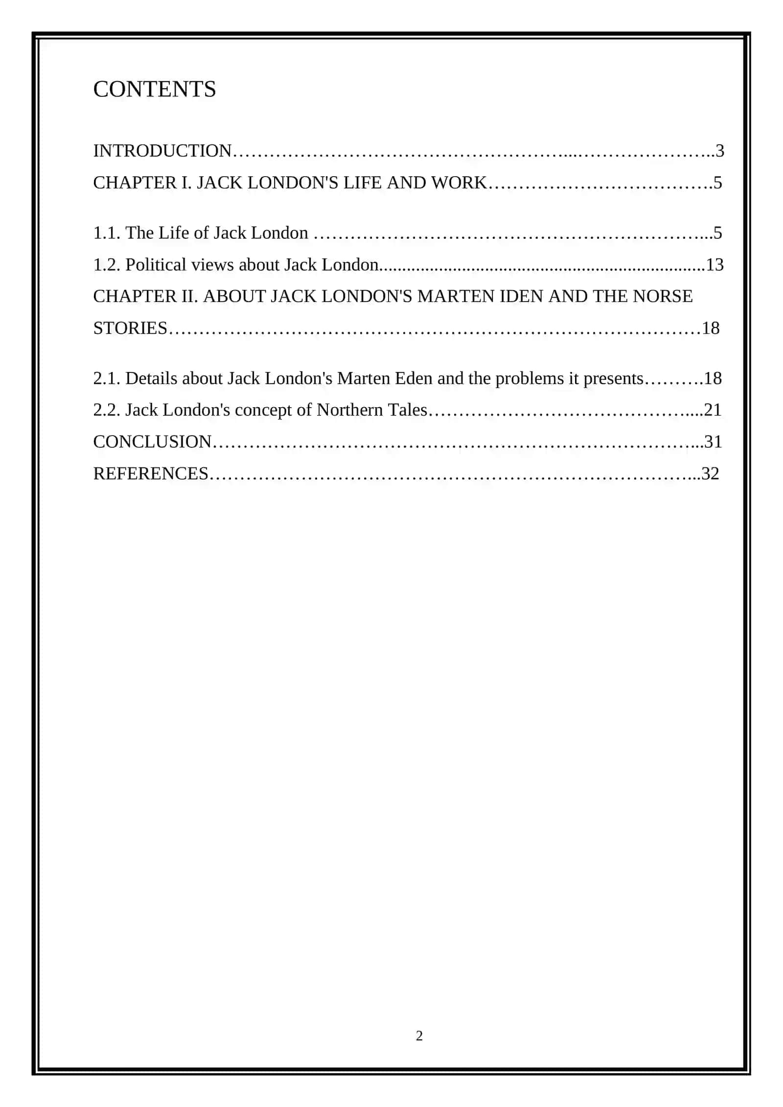 Course Work on "Jack London and his biography" 2