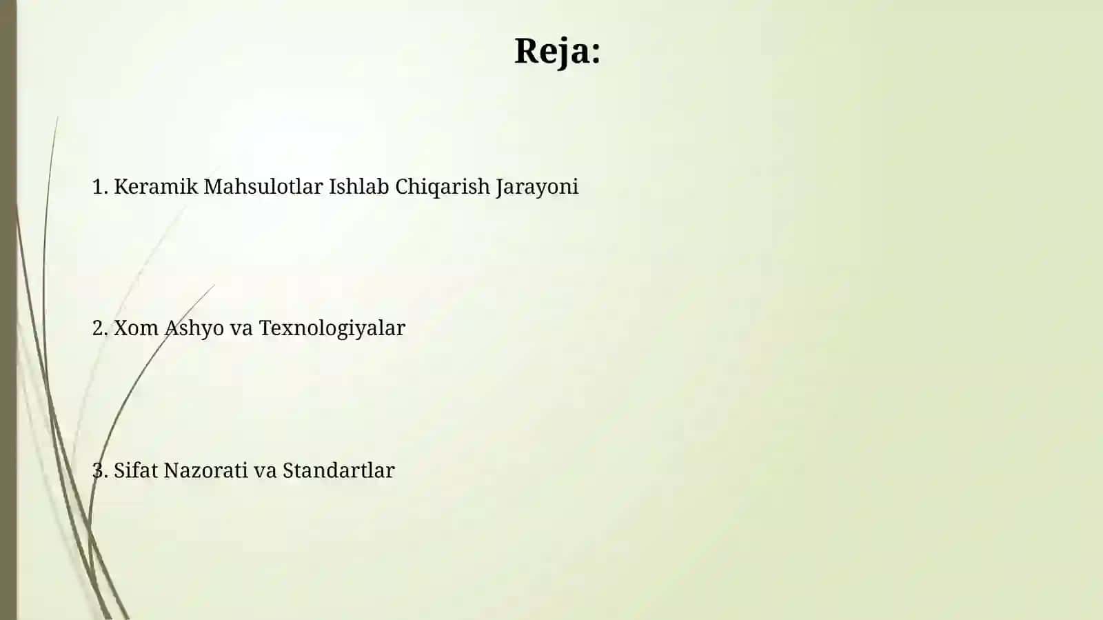 Keramik Mahsulotlar Ishlab Chiqarish Jarayoni 2