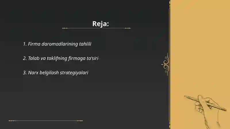 Firma daromadlarining tahlili 2