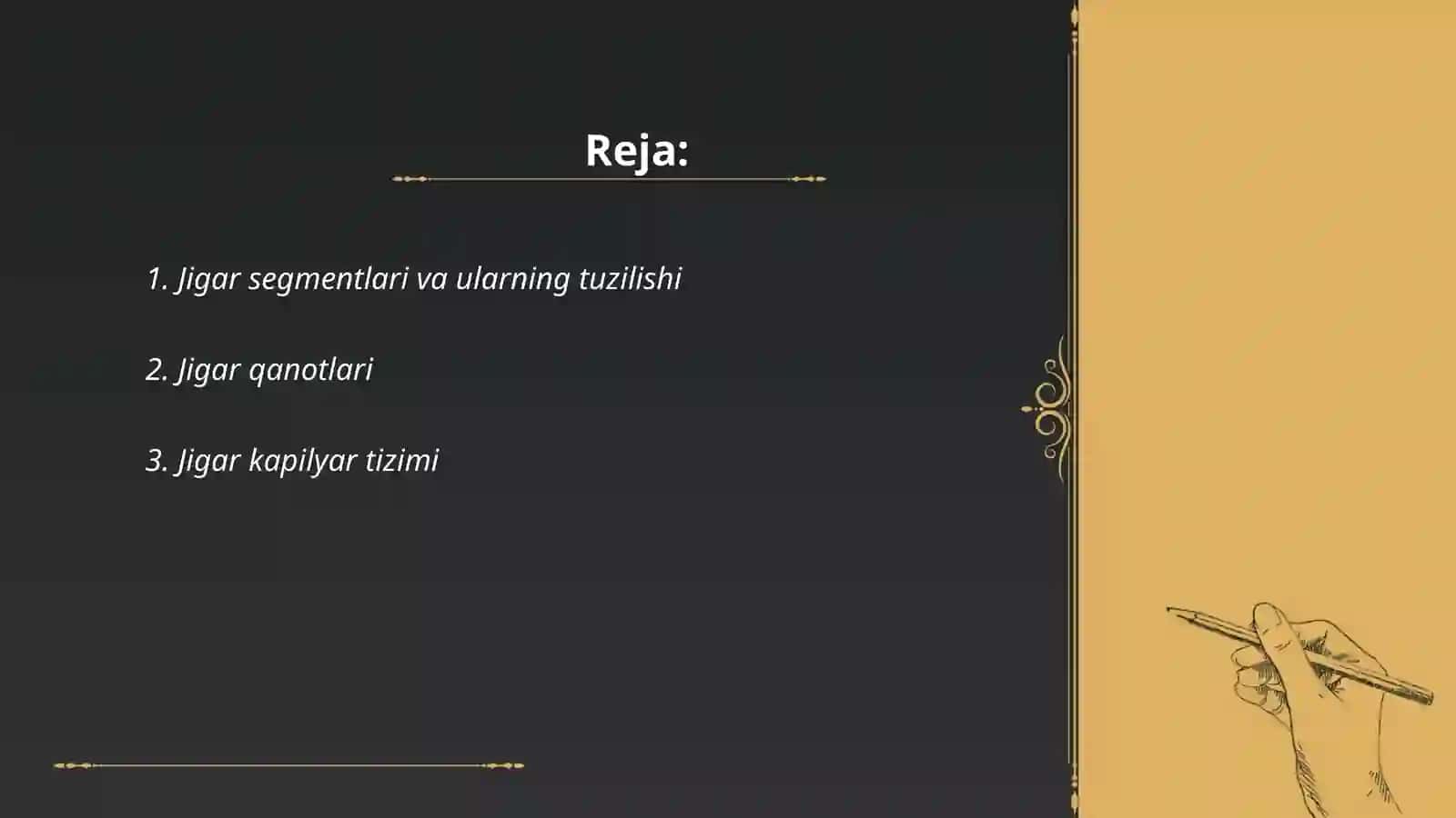 Jigar segmentlari va ularning tuzilishi 2