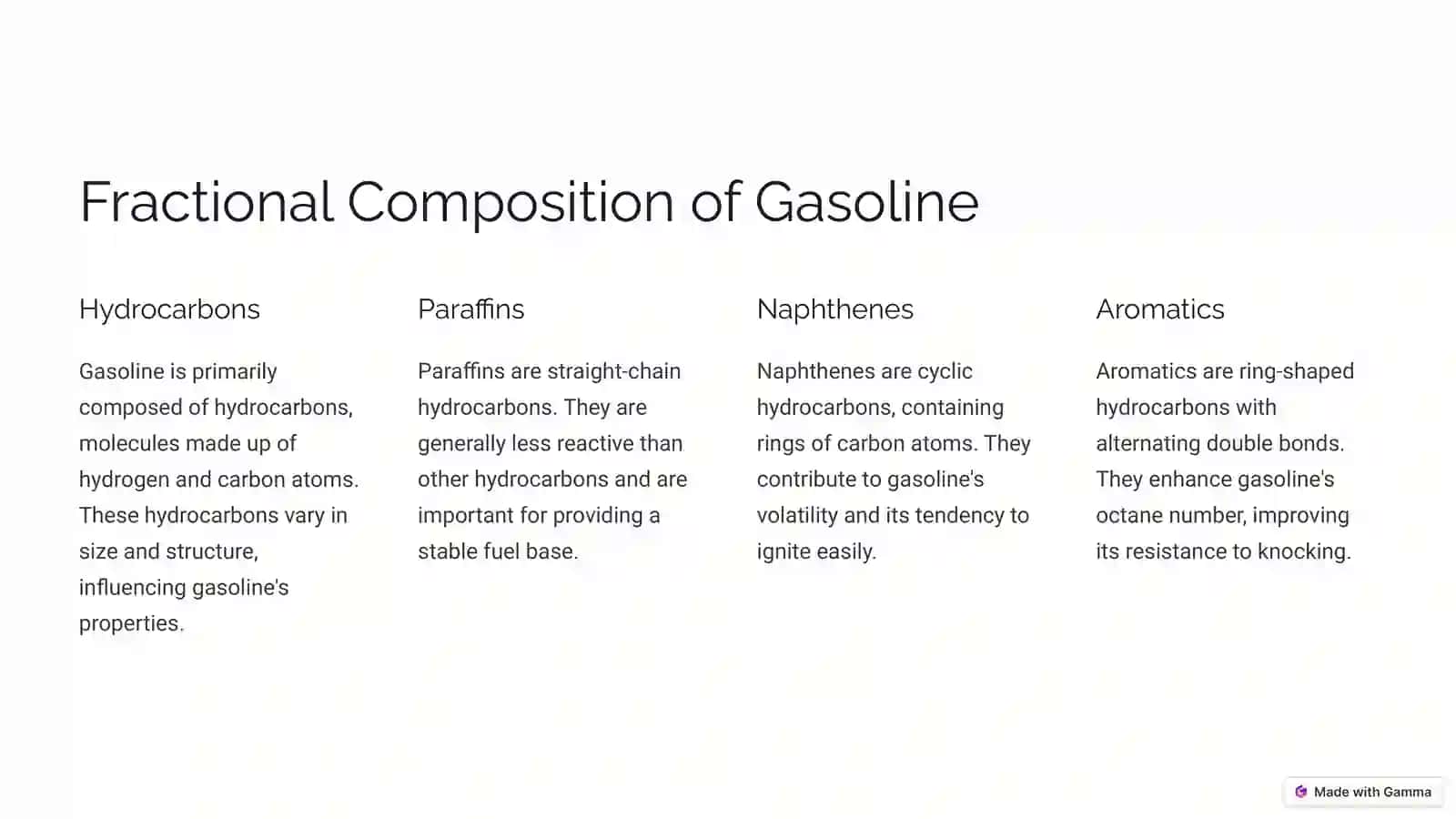 Gasoline A Deep Dive 2