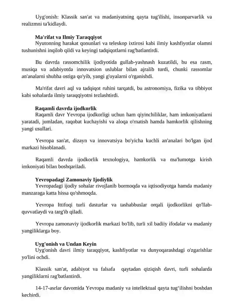 Yevropada hujjatchilik 2