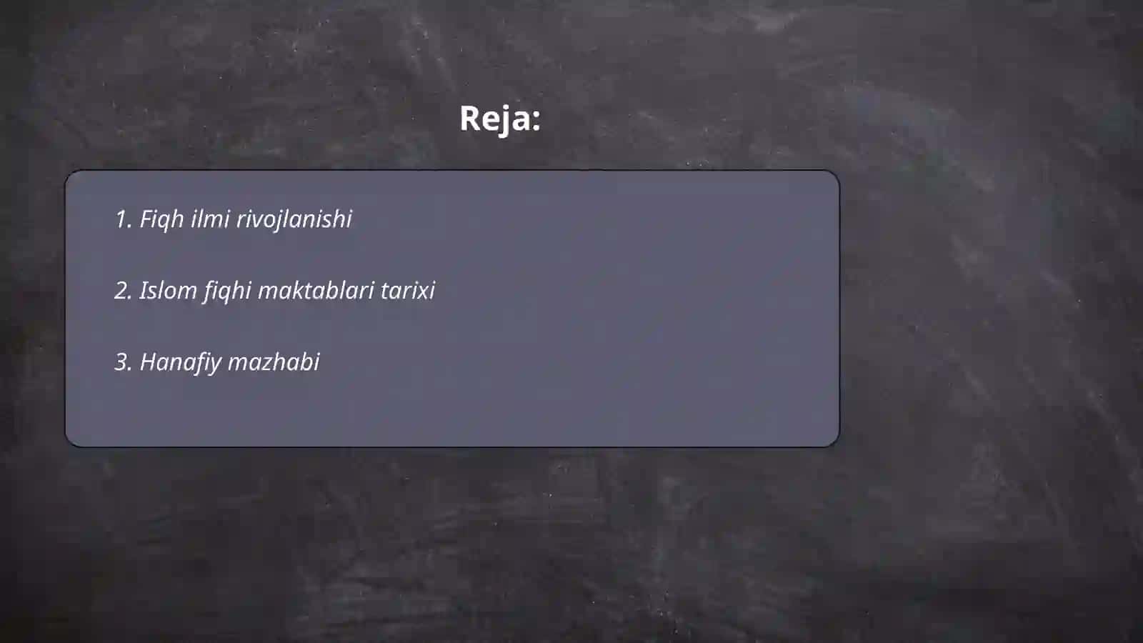 Islom fiqhiy maktablari 2