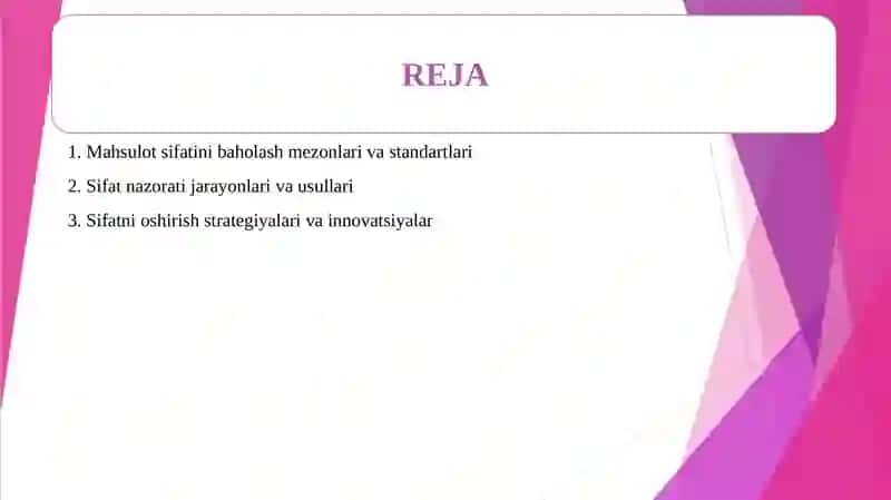 Yengil sanoatda mahsulot sifatini nazorat qilish 2