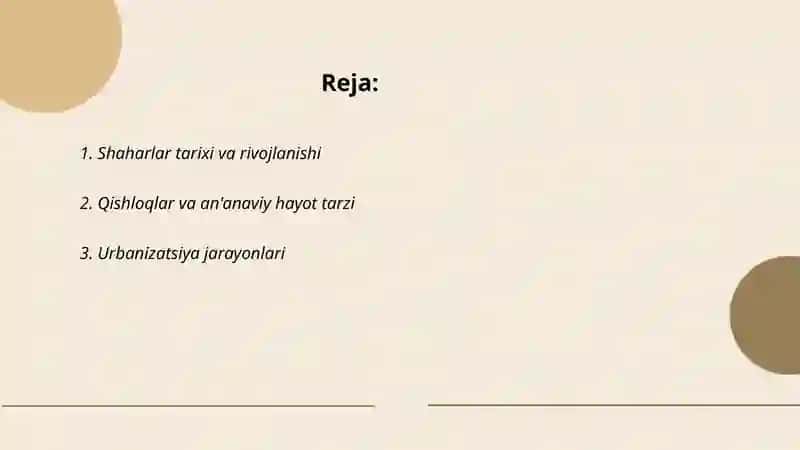 Shaharlar va qishloqlar 2