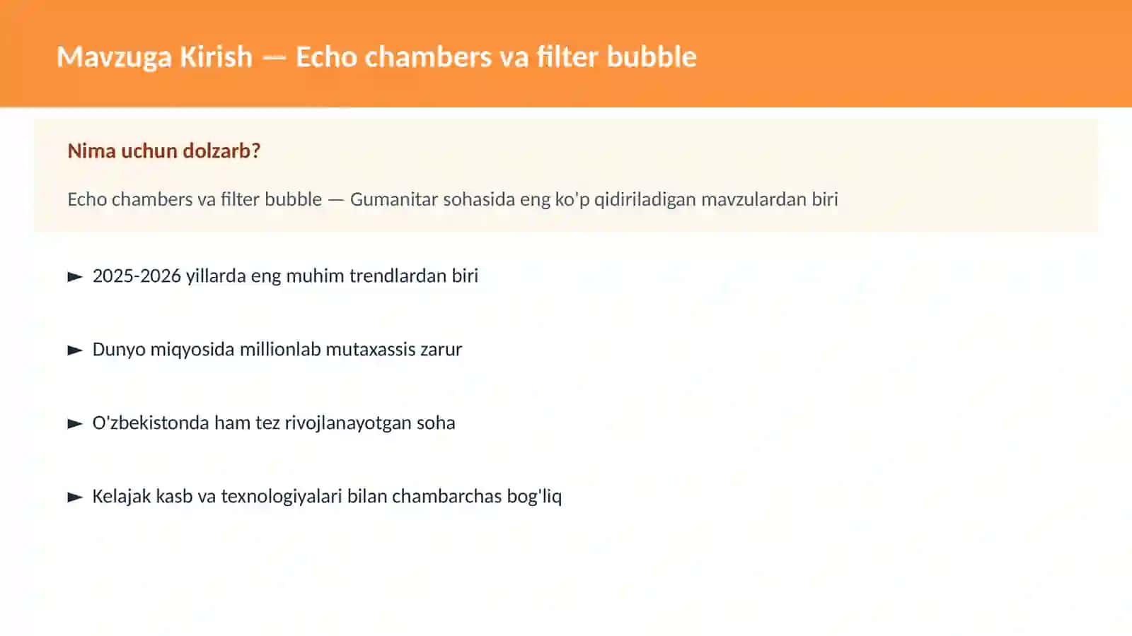 Echo chambers va filter bubble 2