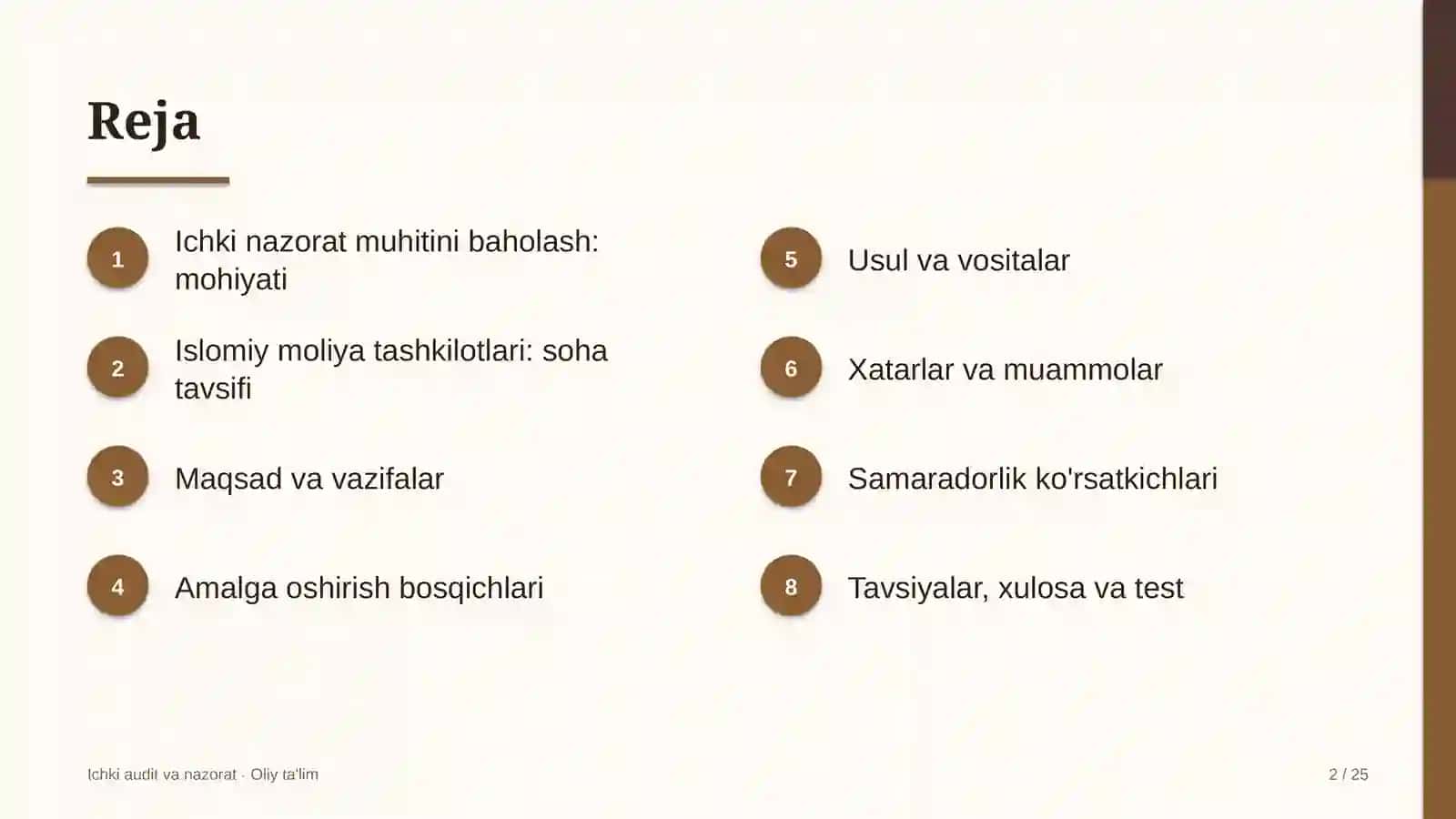 Islomiy moliya tashkilotlarida ichki nazorat muhitini baholash 2