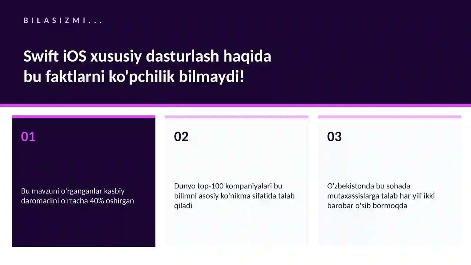 Swift iOS xususiy dasturlash 2
