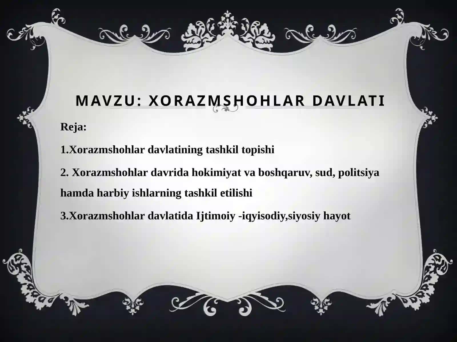 Xorazm shohlar davlati 2