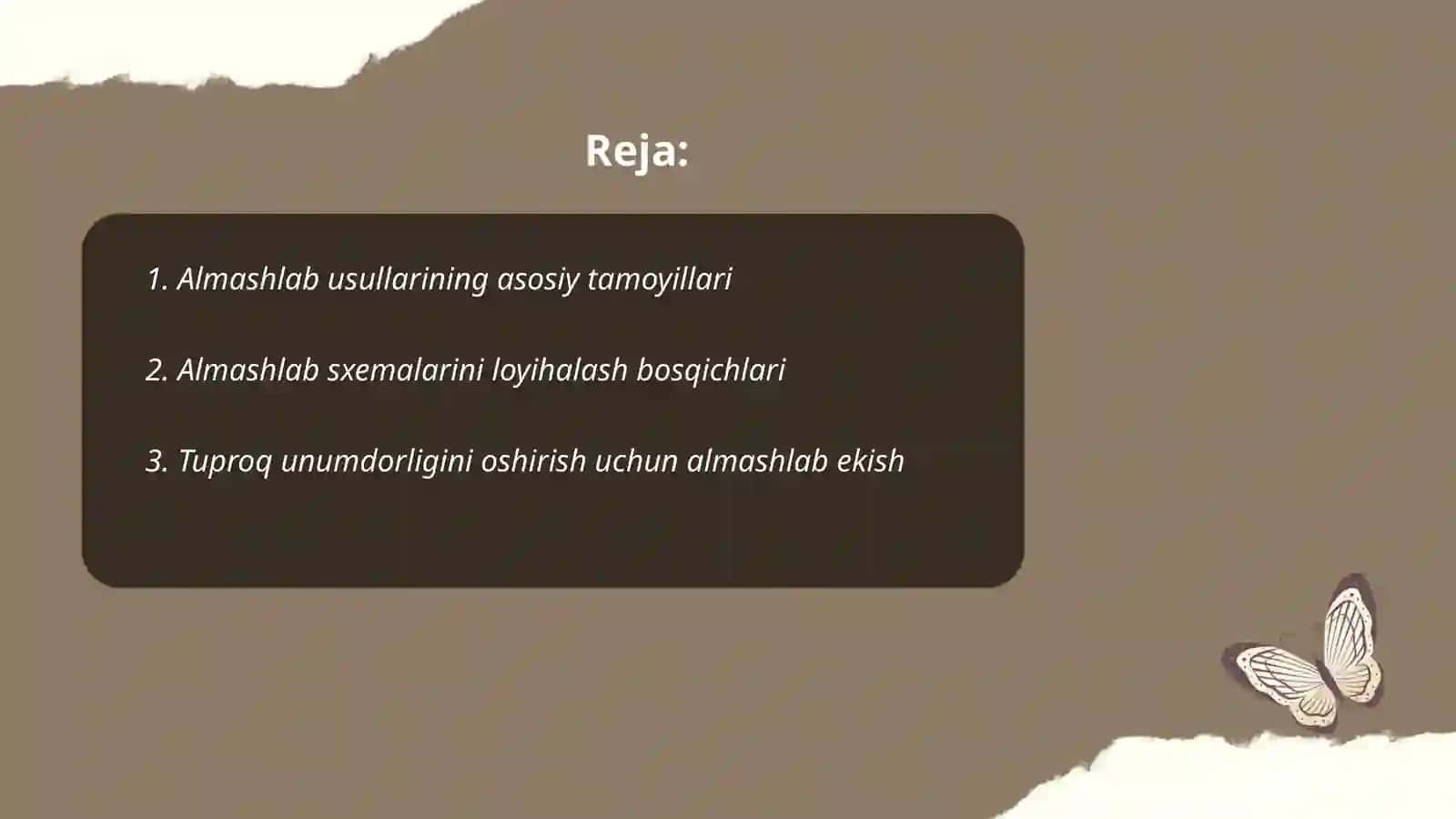 Almashlab ekish sxemalarini ishlab chiqish 2