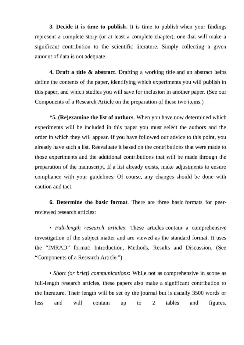 Writing a Research Article 2