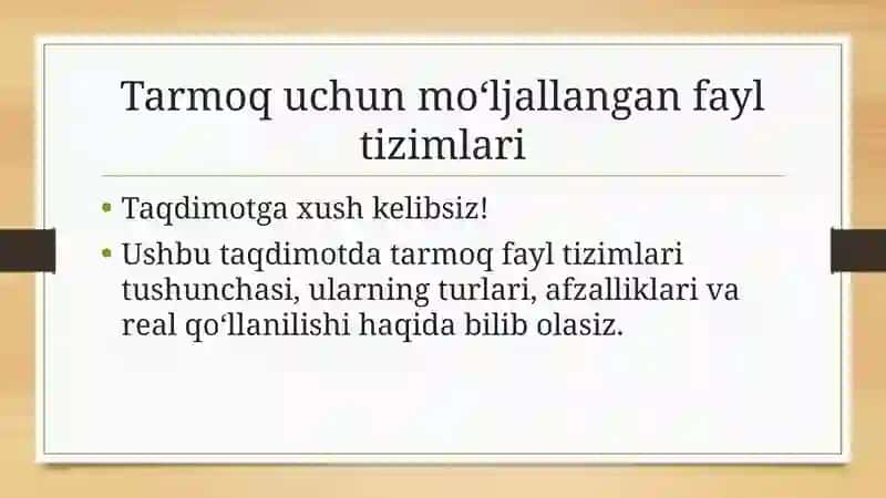 Operatsiontizimlar 2