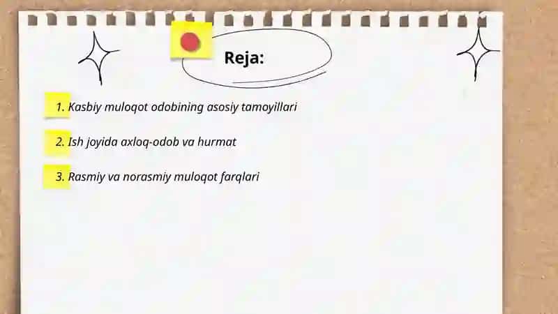 Kasbiy muloqot odobi 2
