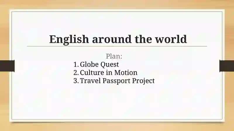 Presentation on English language 2