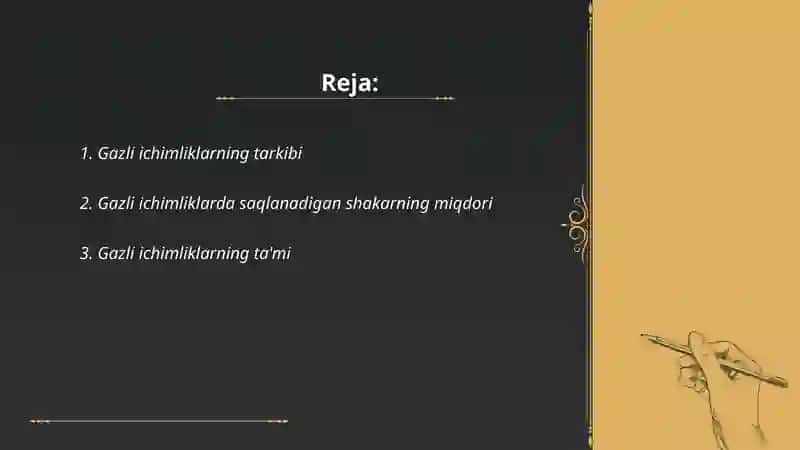Gazli ichimliklarning sifatini aniqlash 2