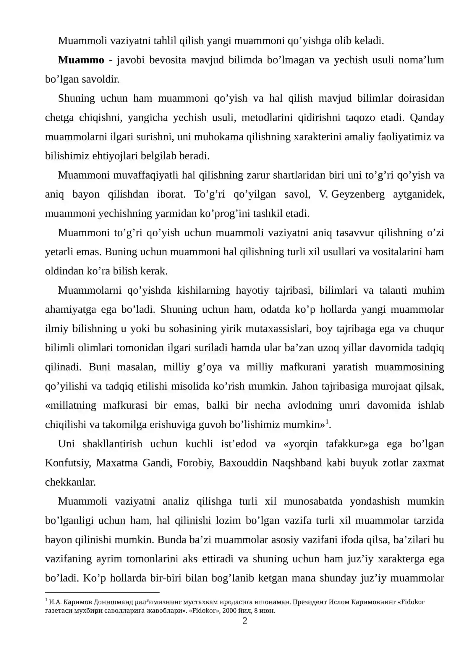 Ilmiy gipoteza (2-soat) 2