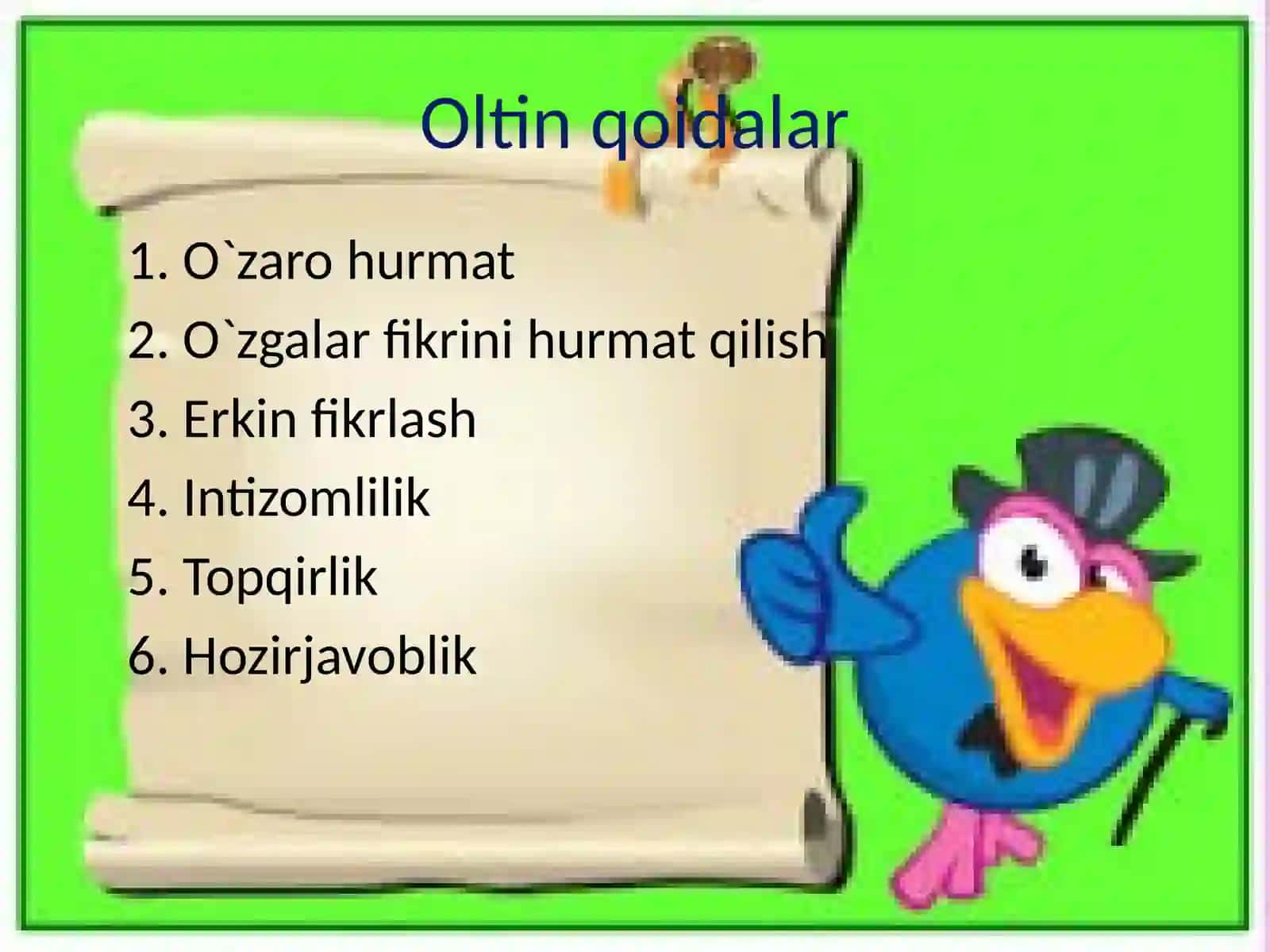 Oltin qoidalar 2