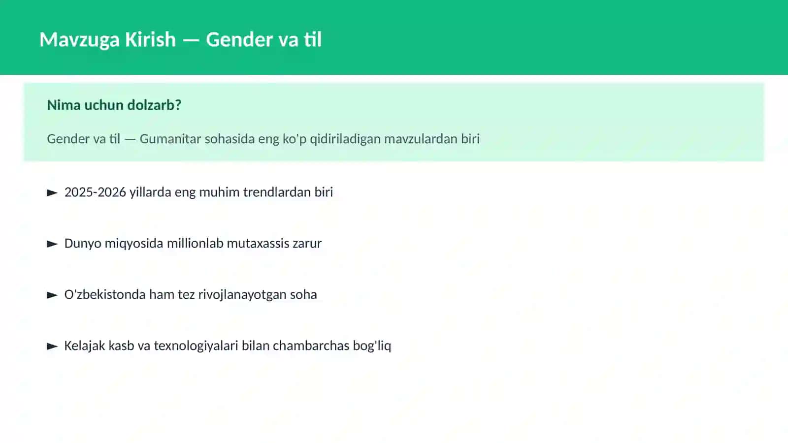 Gender va til 2