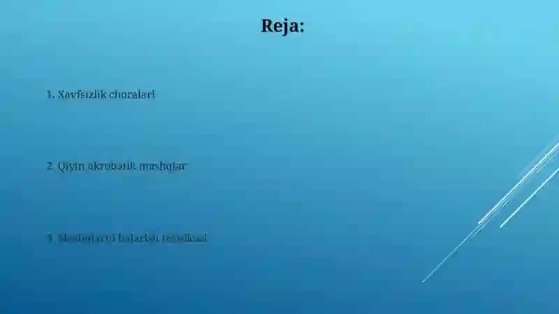 Qiyin akrobatik mashqlar 2