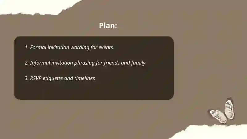 Invatations and response 2