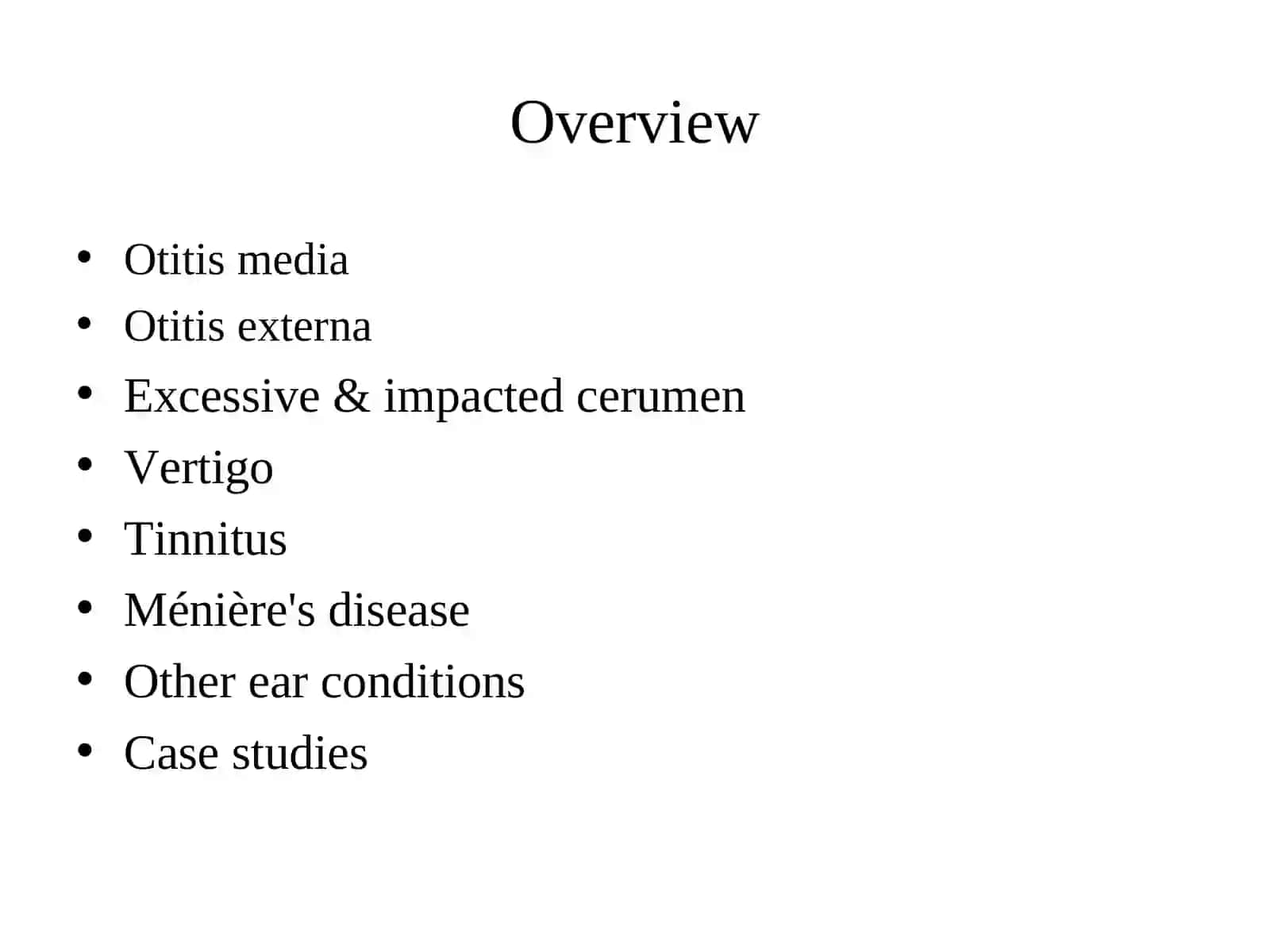 Ear Disorders 2